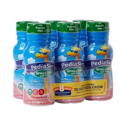 PEDIASURE, FIBER STRAWBERRY 8OZ (6/PK 4PK/CS)