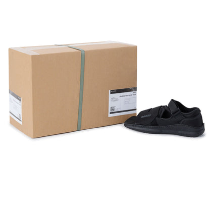 SHOE, MED-SURG SQ TOE BLK WOMENS LG (36/CS)
