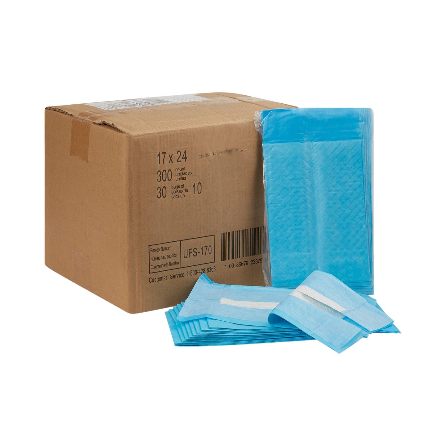 UNDERPAD, DRI-SORB 17X24" (10/BG 30BG/CS)