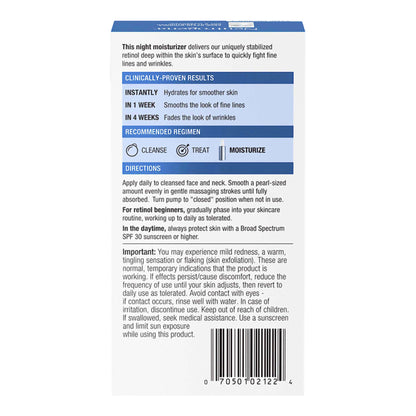 NEUTROGENA, CRM RAPID WRINKLE MOISTURIZER NIGHT 1OZ
