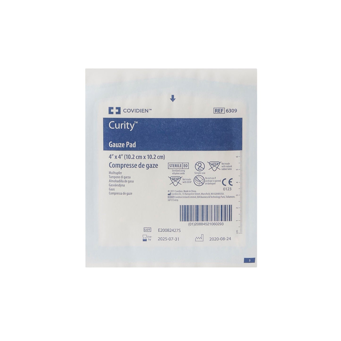 SPONGE, GAUZE 12PLY STR 4"X4" (100/CT 12CT/CS)