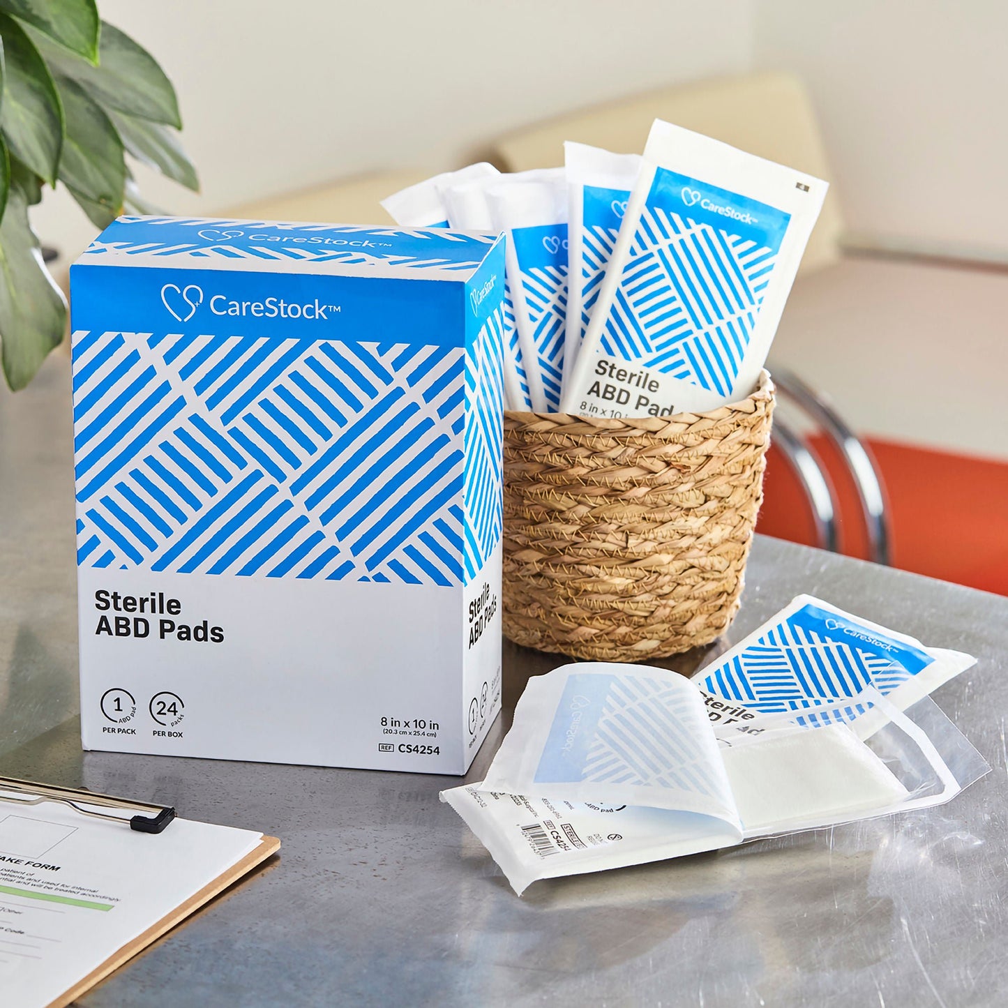 PAD, ABD COMBINE STR 8"X10" (1/PK 24PK/BX 15BX/CS)