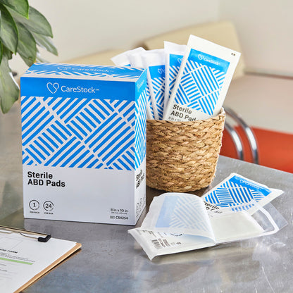 PAD, ABD COMBINE STR 8"X10" (1/PK 24PK/BX 15BX/CS)
