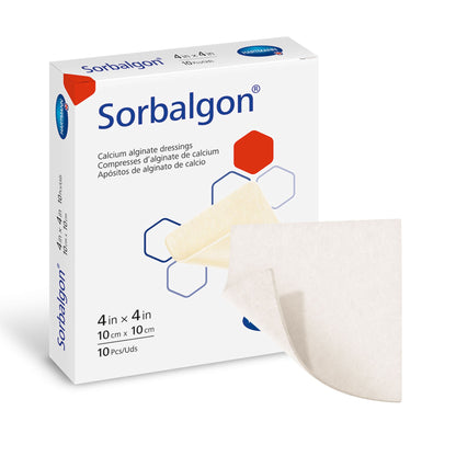 DRESSING, CALCIUM ALGINATE 4"X4" (10/BX)