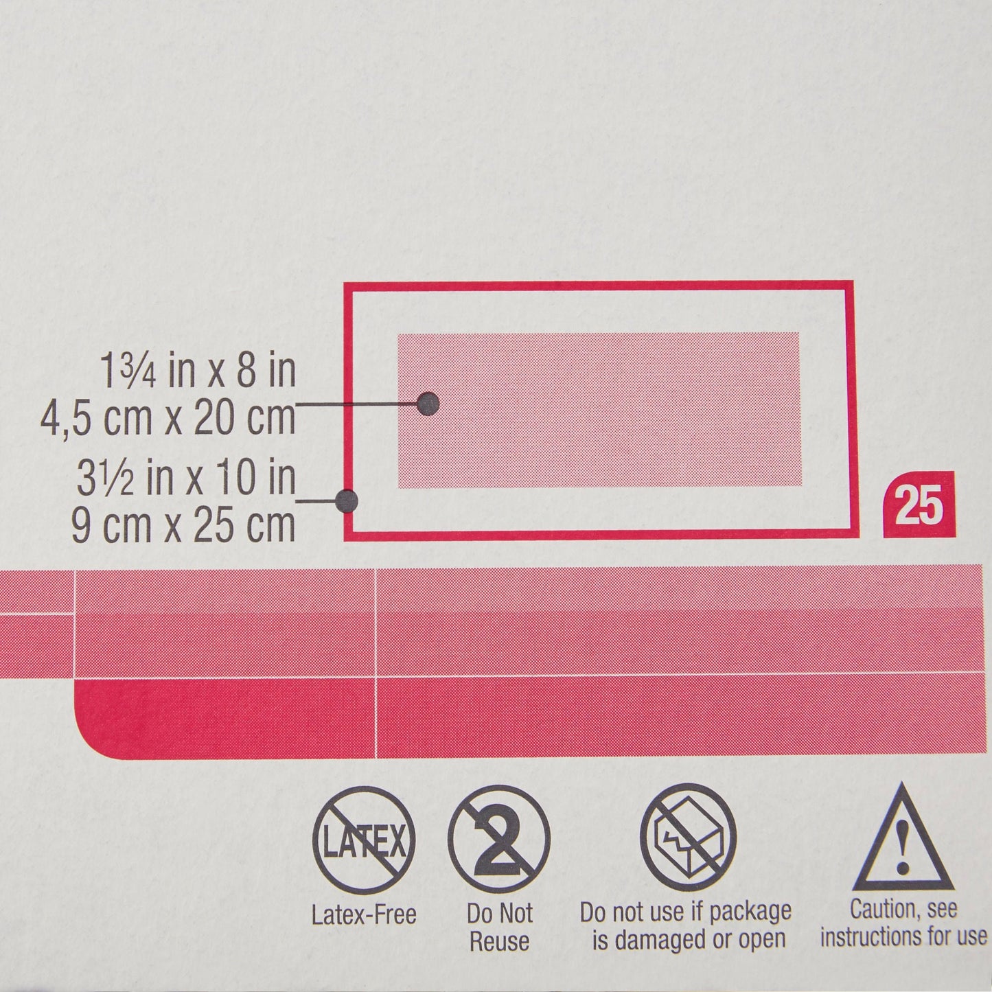 DRESSING, SOFT CLOTH MEDIPORE +PAD 3X1/2X10" (25/BX 4BX/CS)
