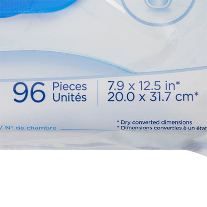 WASHCLOTH, WET CLASSIC TENA DISP (96/BG 6BG/CS)