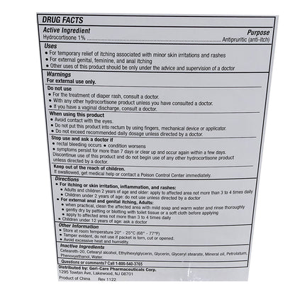 HYDROCORTISONE, CRM 1% 0.9GM (144/BX)