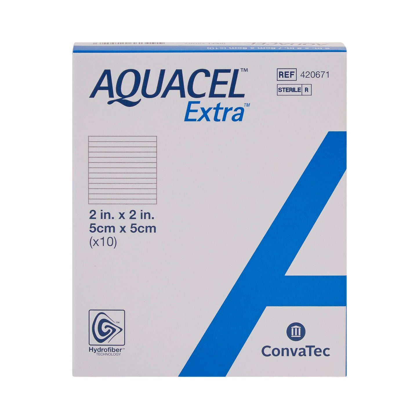 DRESSING, WND AQUACEL X HYDFBRW/O BORDER 2X2" (10/