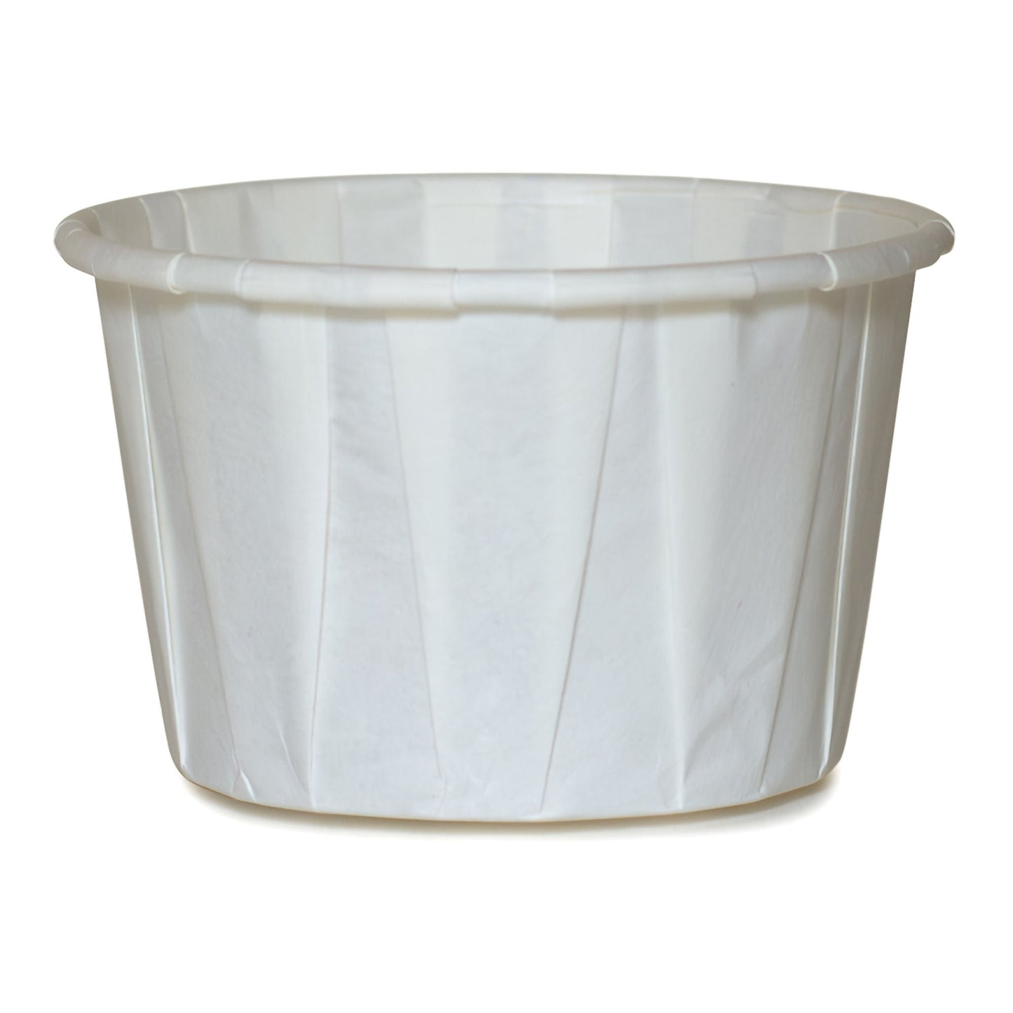 CUP, SOUFFLE PORTN TRTD PAPER WHT 3.5OZ (100/SL 50SL/CS)