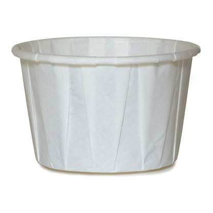 CUP, SOUFFLE PORTN TRTD PAPER WHT 3.5OZ (100/SL 50SL/CS)