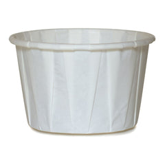 CUP, SOUFFLE PORTN TRTD PAPER WHT 3.5OZ (100/SL 50SL/CS)