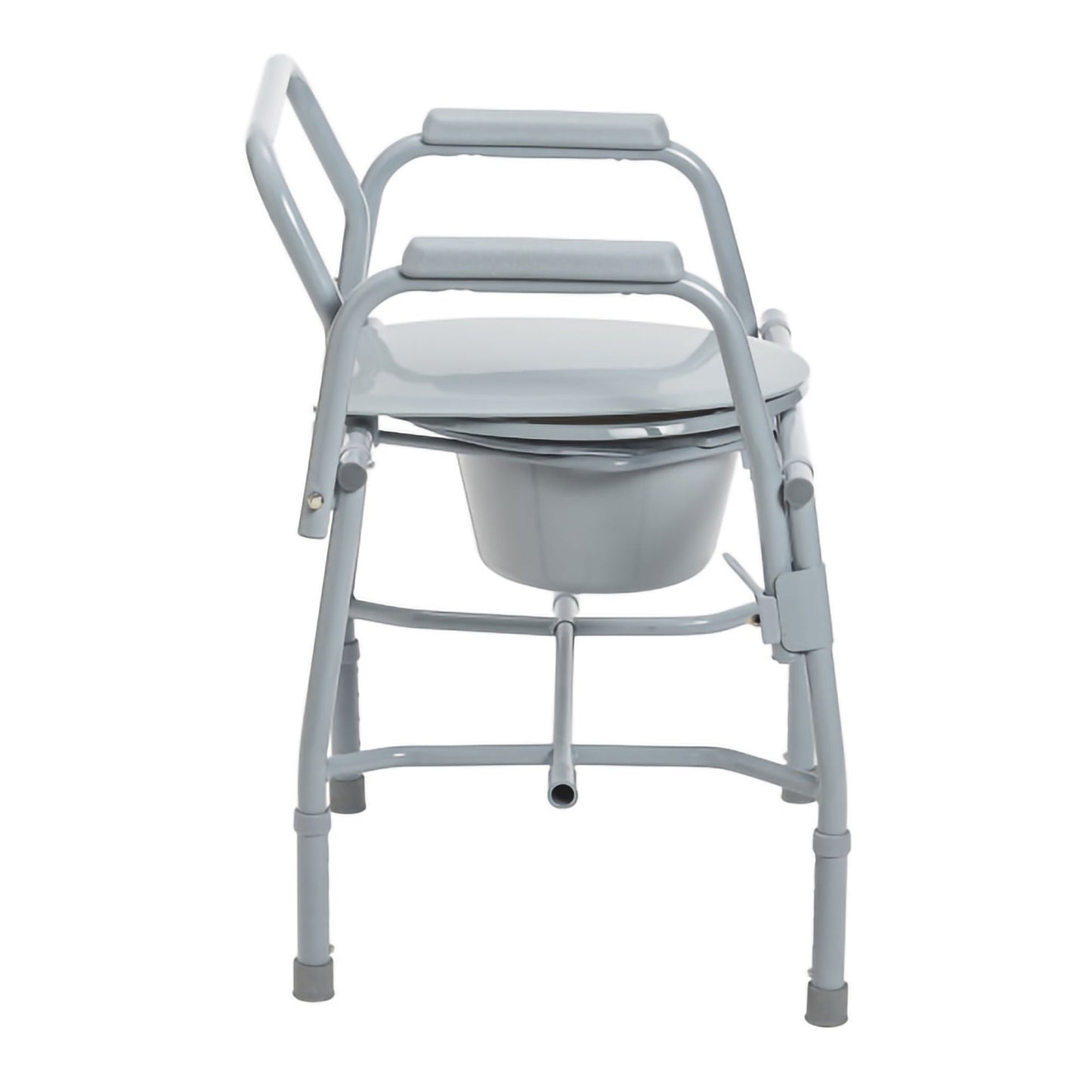 COMMODE, DLX STEEL DROP-ARM NON ASSEMBLED
