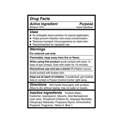 SANITIZER, HAND ALOE GEL REFILL 1000ML (10/CS)