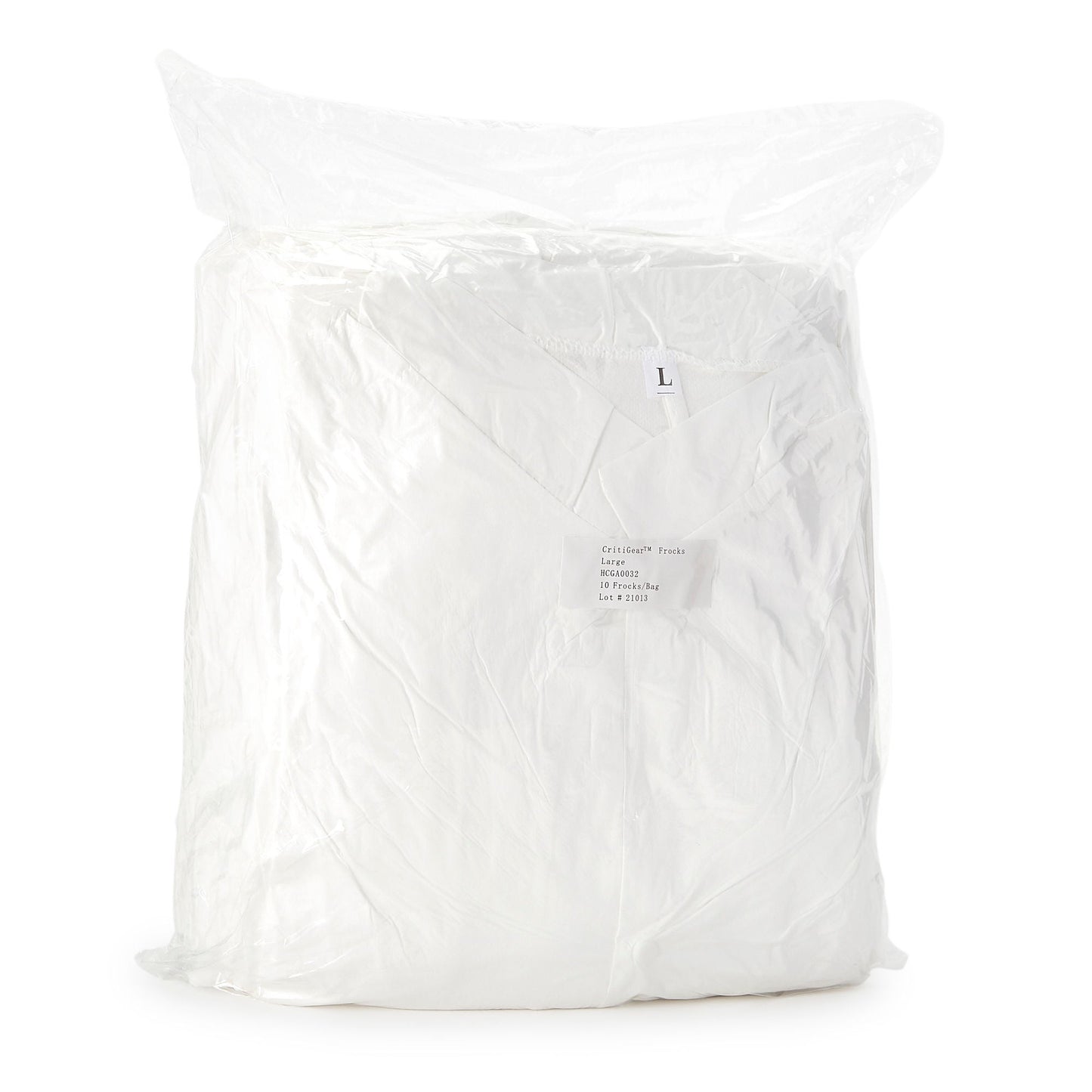 FROCK, CLEANROOM W/THUMB LOOP LG (10/BG 3BG/CS)