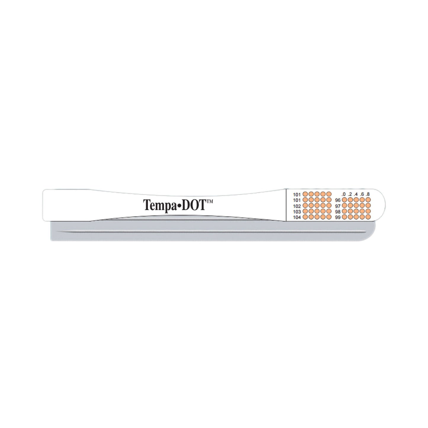 THERMOMETER, TEMPA-DOT PLUS RECT N/S (100/BX 16BX/