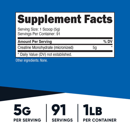 VITAMIN, PDR CREATINE MONOHYDRATE 1LB (12BT/CS)