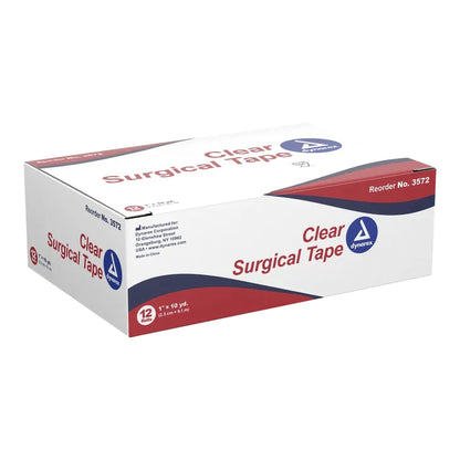 TAPE, SURG TRANSPARENT 1"X10' (12/BX 12BX/CS)