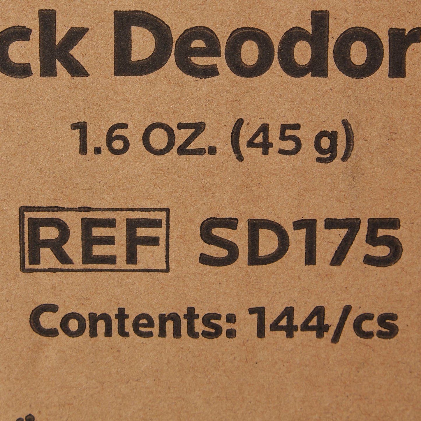 DEODORANT, STICK CLR 1.6OZ (144/CS)