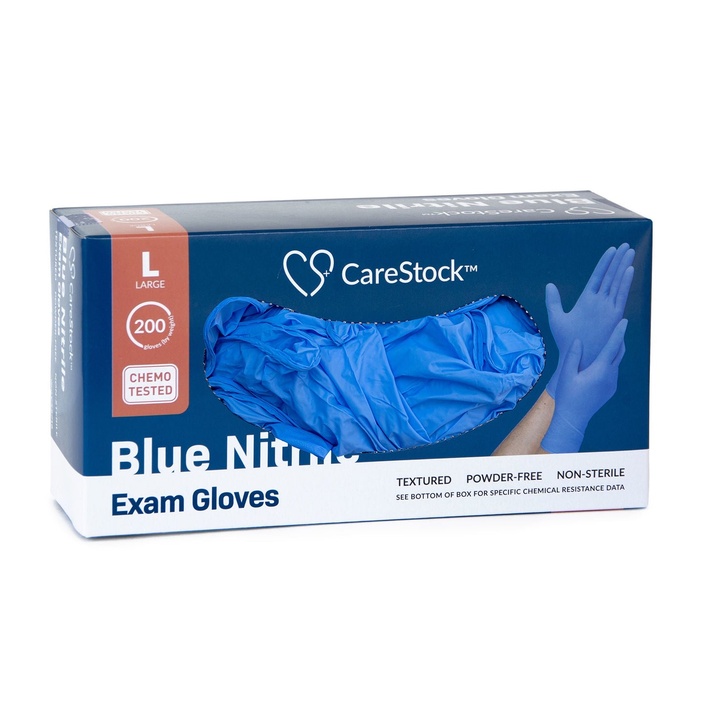 GLOVE, EXAM NTRL LG N/S CHEMO (200/BX 10BX/CS)