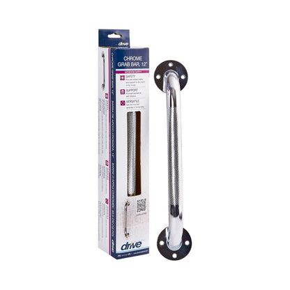 BAR, GRAB KNURLED 12" CHROME (3/BX)