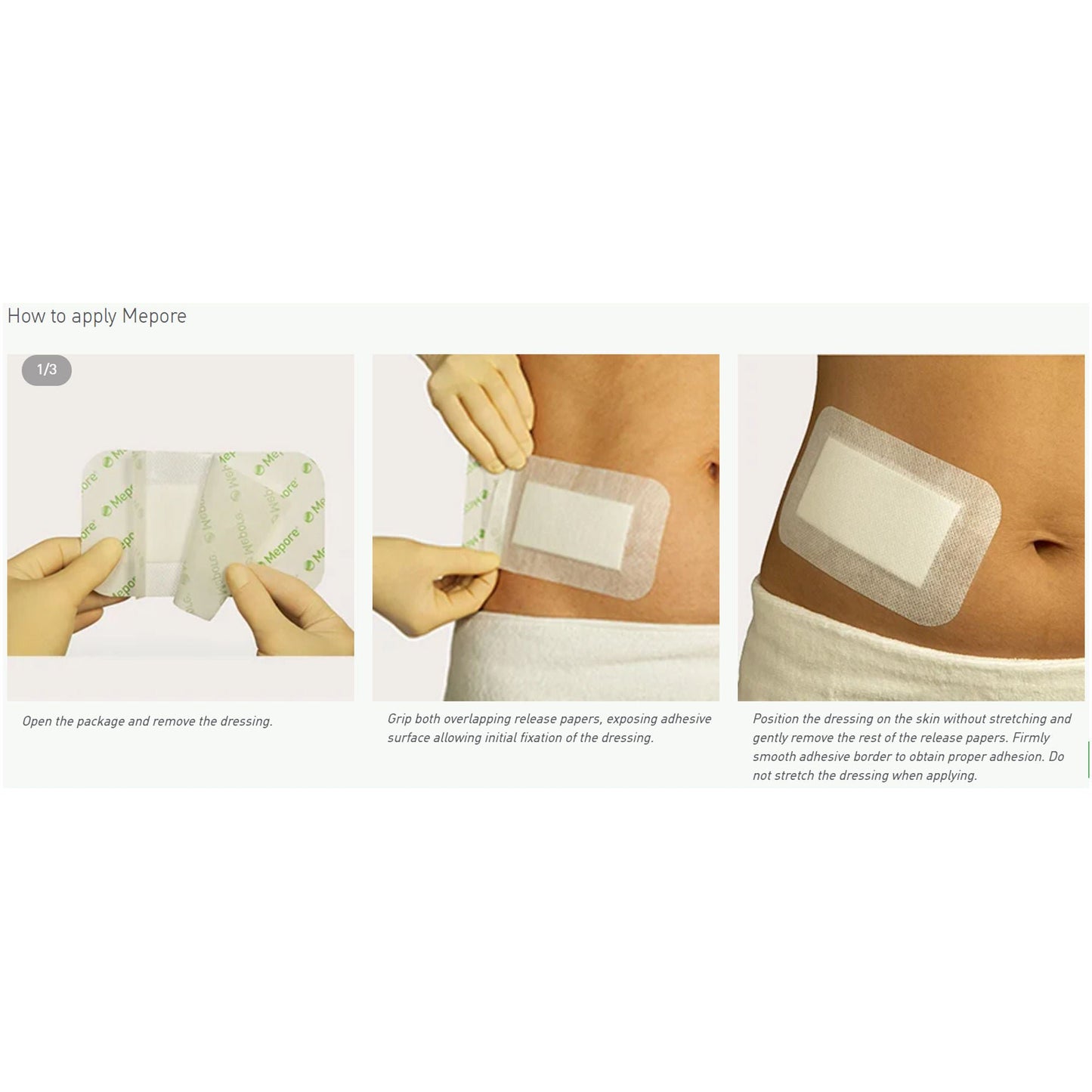 DRESSING, MEPORE 2 1/4"X2 3/4"670805