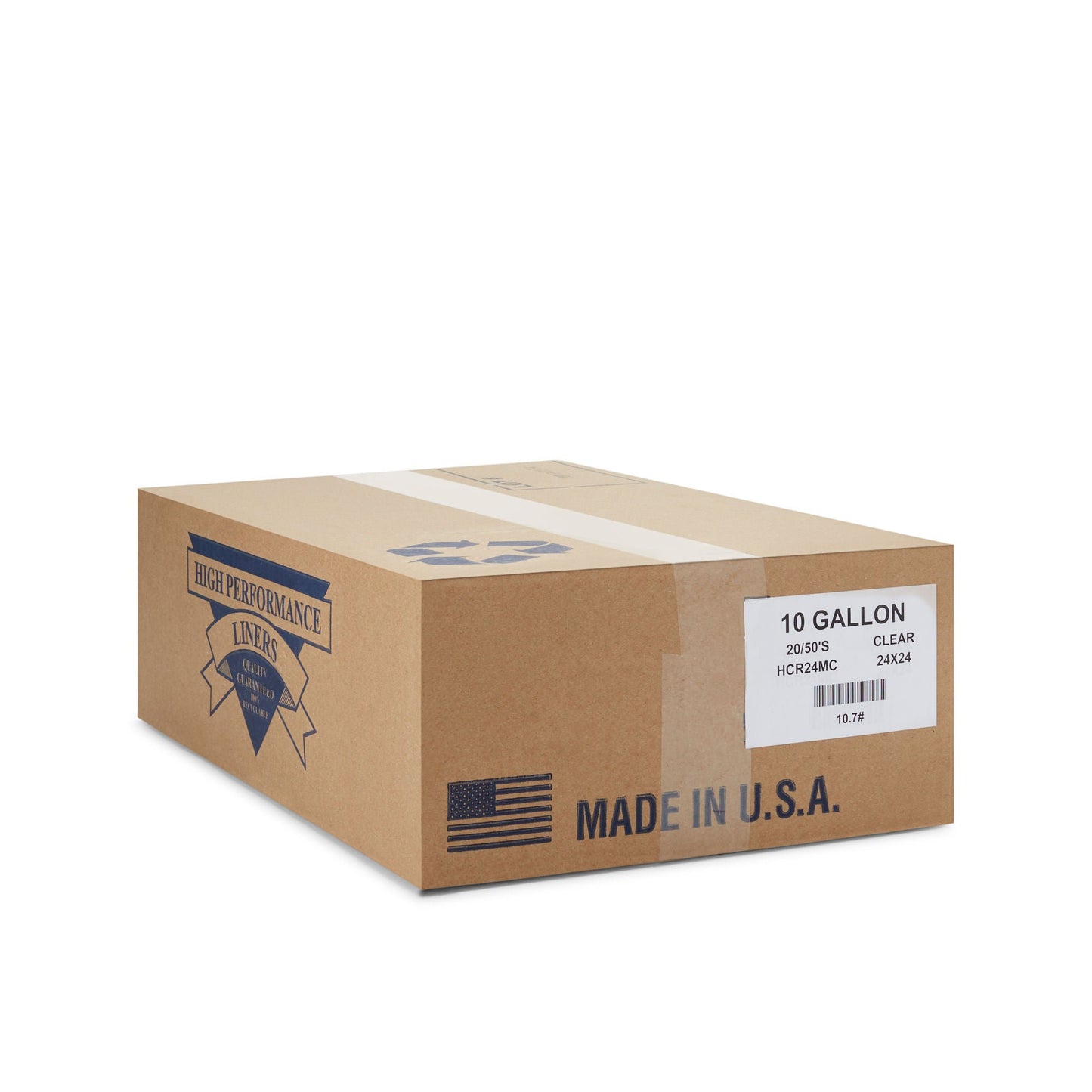 LINER, TRASH CLR 24X24 8MIC 10GL (50/RL 20RL/CS)
