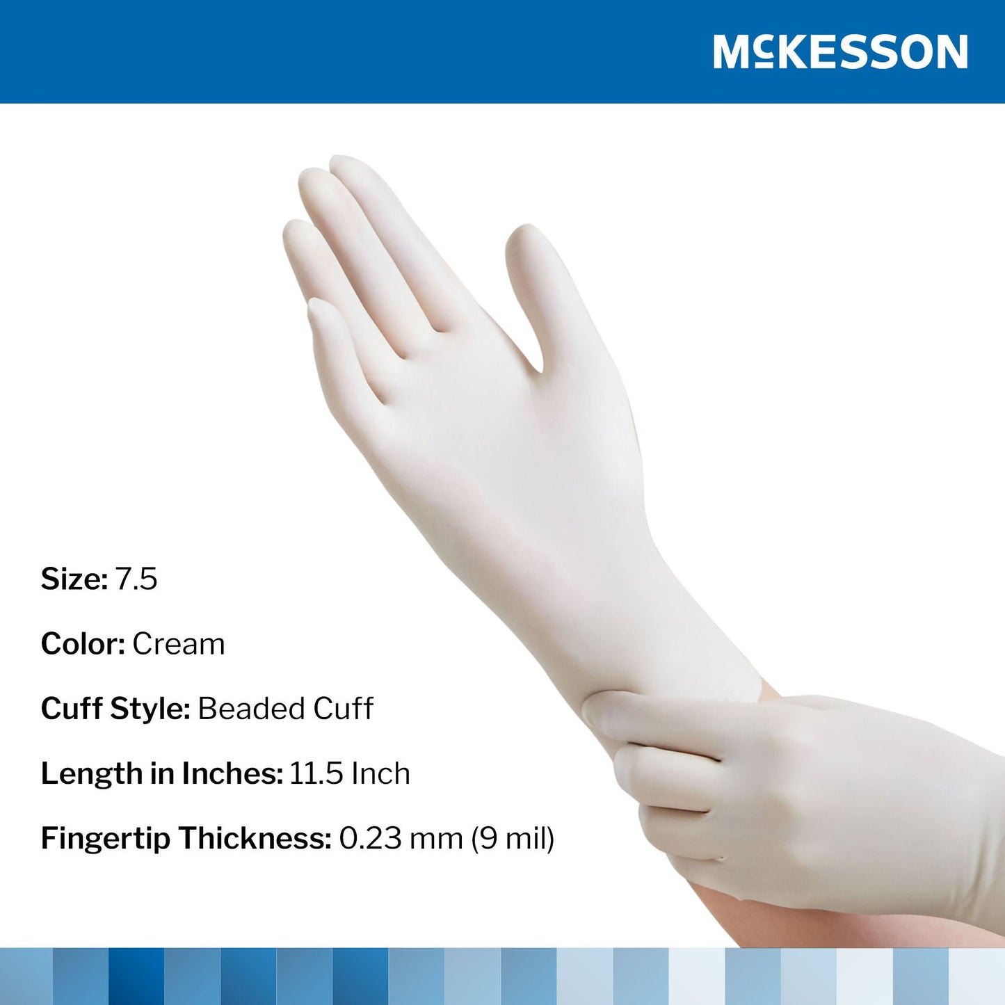 GLOVE, SURG LTX 7.5 STR2 SMTH (50PR/BX 4BX/CS)