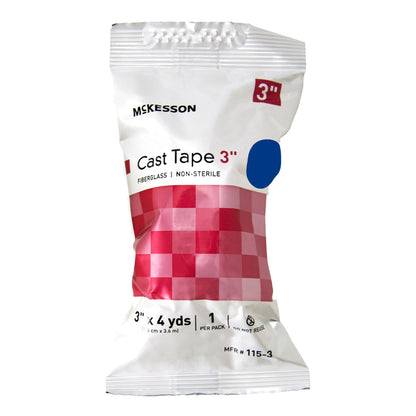 TAPE, CAST BLU LF 3"X4YDS (10RL/BX)