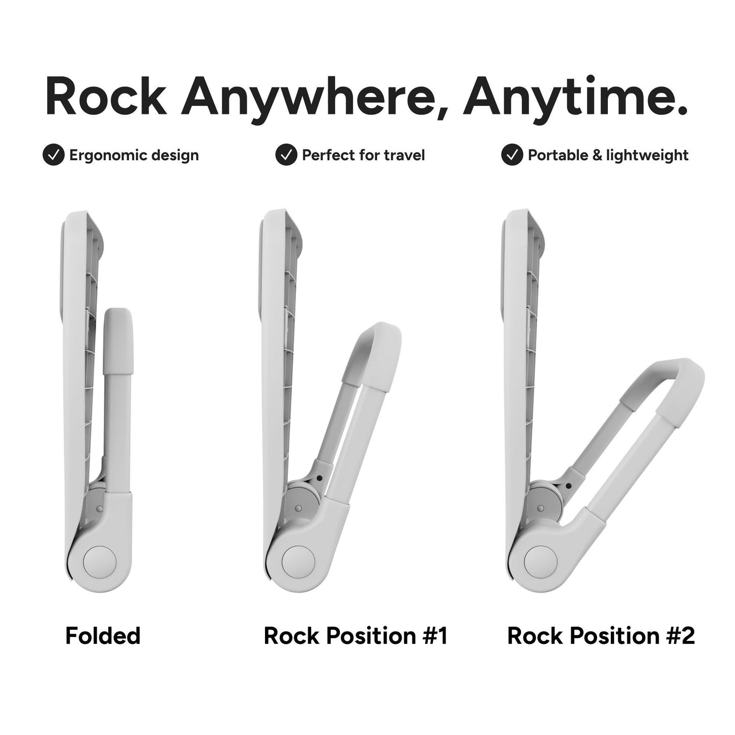DEVICE, ROCKING READY ROCKER PORTABLE WHT (6/CS)