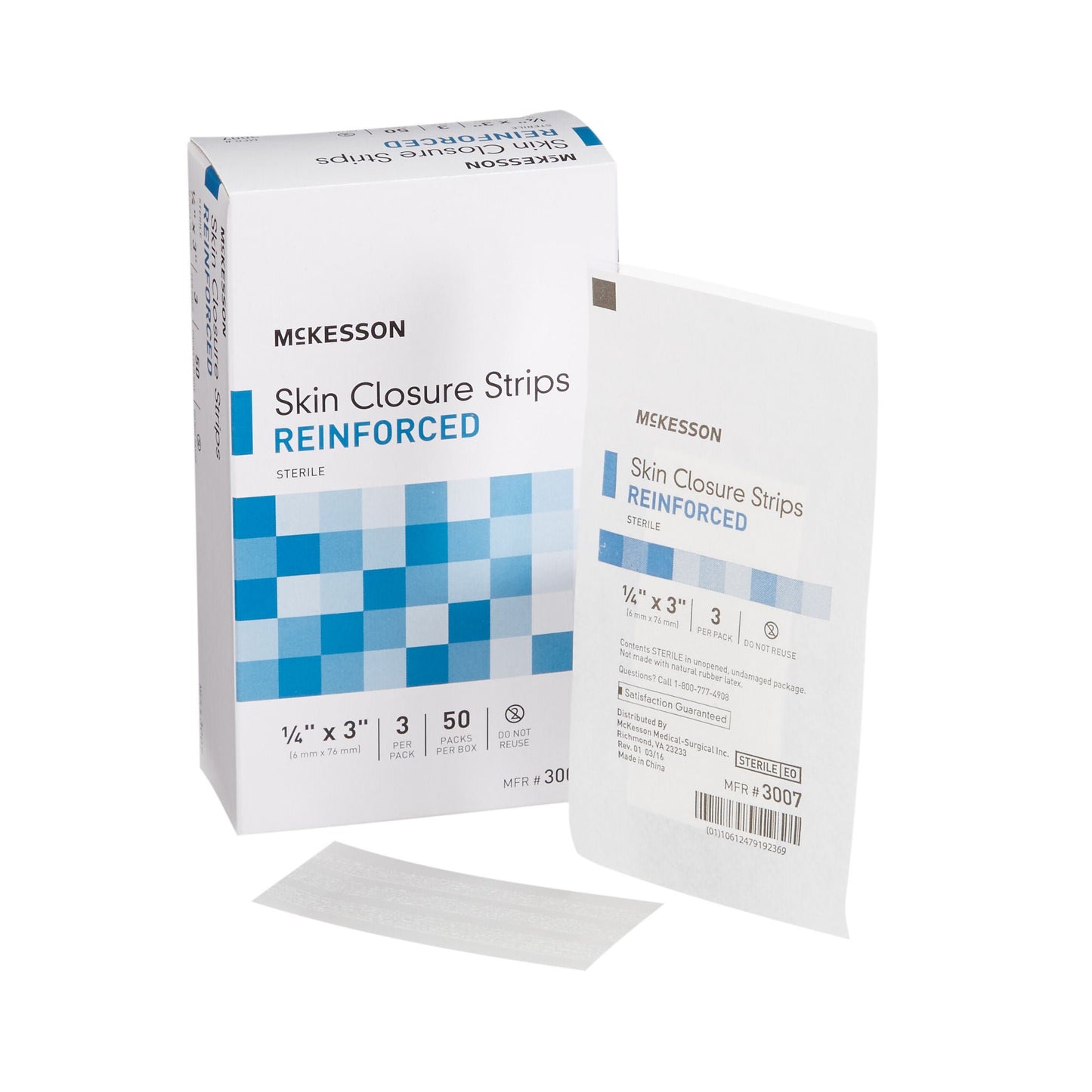 CLOSURE, SKIN REINF LF 1/4X3" (3/PK 50PK/BX 4BX/CS)