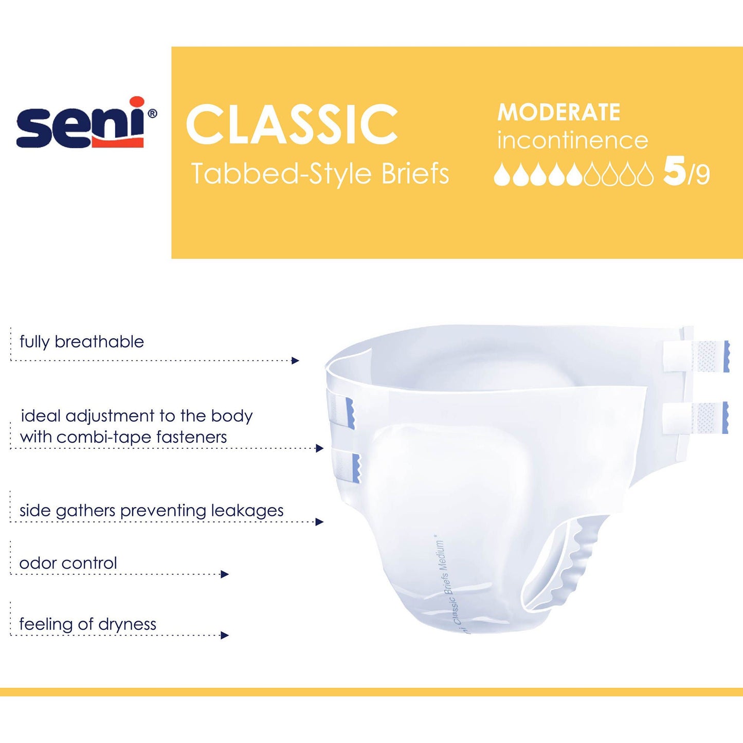 BRIEF, UNSX SENI CLASSIC SM 22-31" (25/PK 4PK/CS)