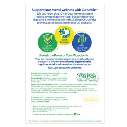 SUPPLEMENT, CAP CULTURELLE HEALTH & WELLNESS (30/BX 24BX/CS)