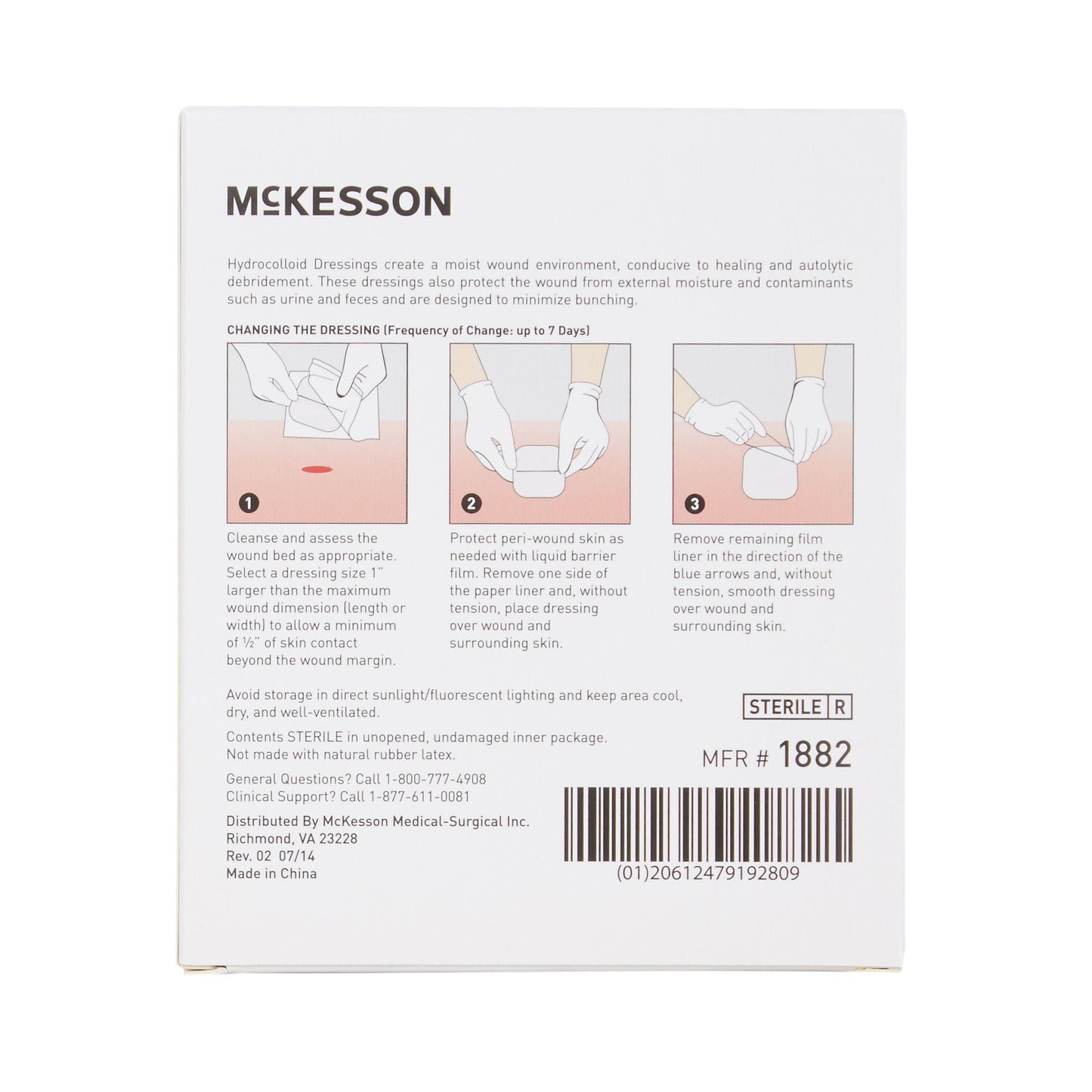 DRESSING, HYDROCOLLOID THIN STR 2"X2" (20/BX 20BX/