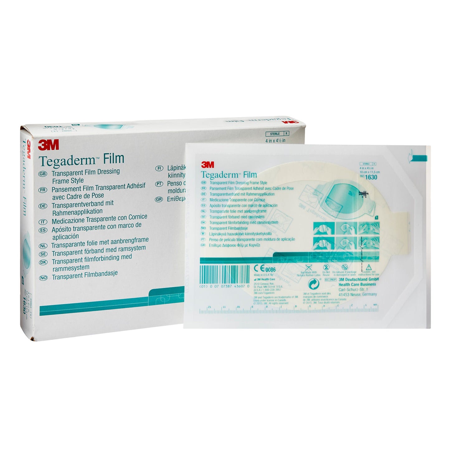 DRESSING, TRANSP 4"X4 1/2" (50/BX 4BX/CS) 3M