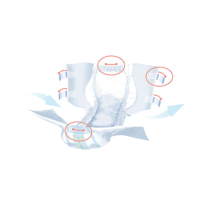 BRIEF, INCONT SENI SUPER QUATRO LG 45-59" (9/PK 4PK/CS)