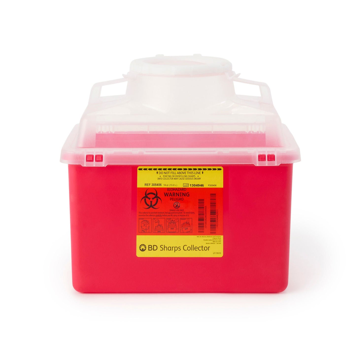 CONTAINER, SHARPS CLR 14QT NEST OPEN (20/CS)