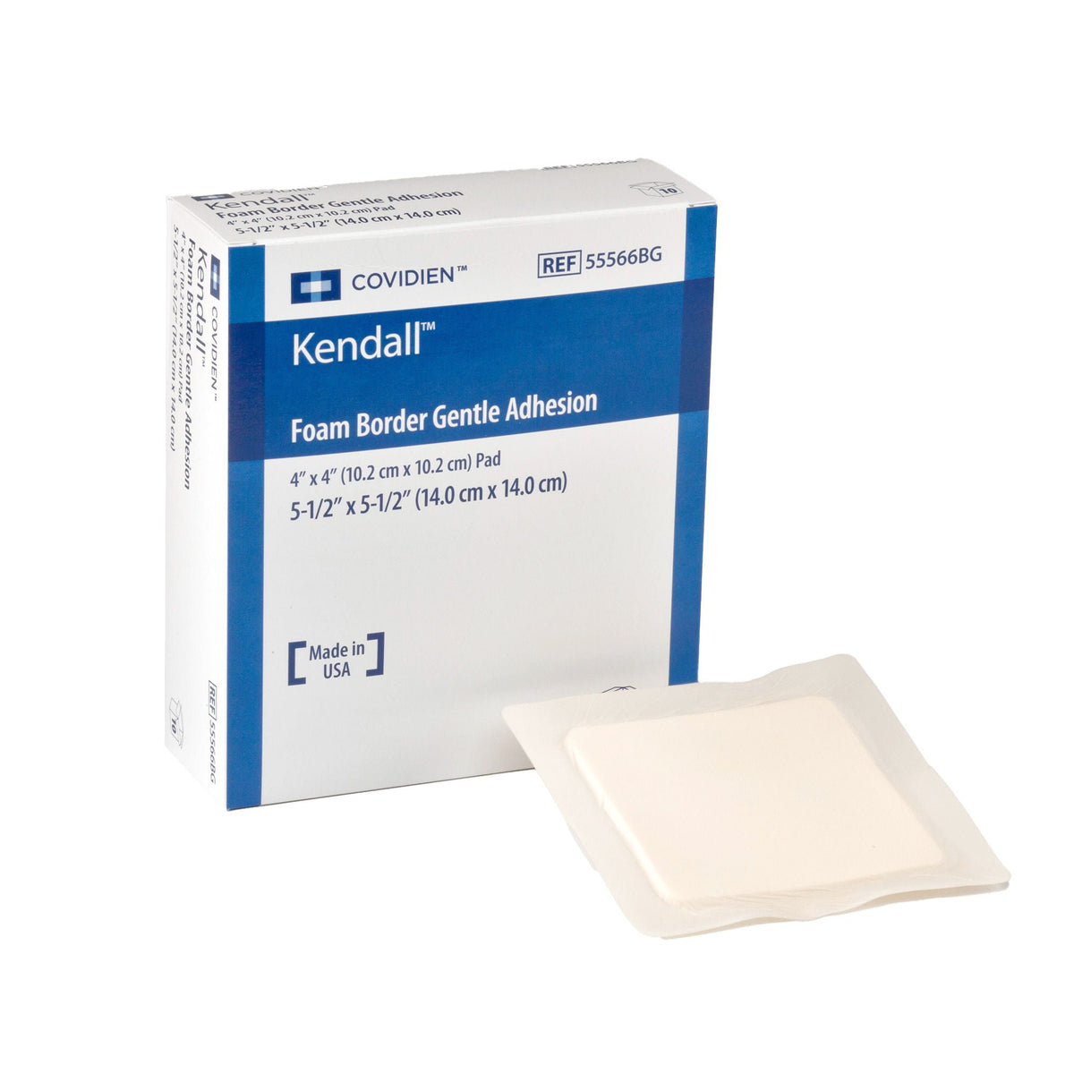 DRESSING, BORDER FOAM GENTLE 5.5"X5.5" (10/BX 5BX/CS) KENDAL