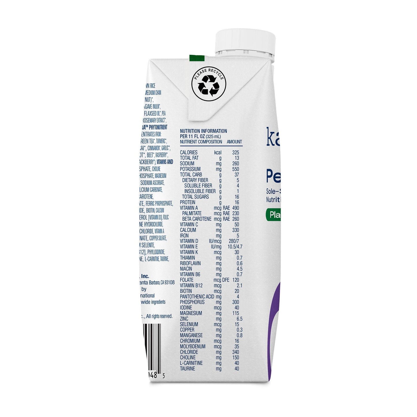 SUPPLEMENT, PEPTIDE 1.0 PLAIN 11 FL OZ 325ML (12/CS)