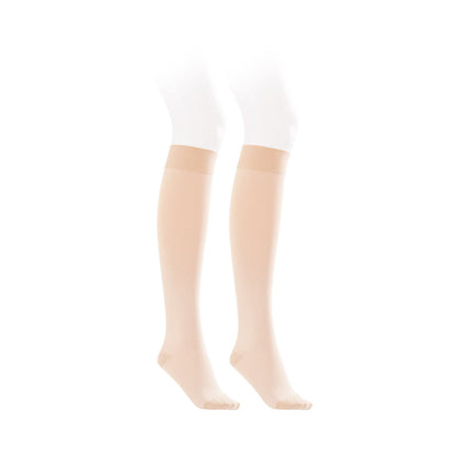 STOCKING, KNEE-HI CLSD TOE 15-20MMHG NAT XLG
