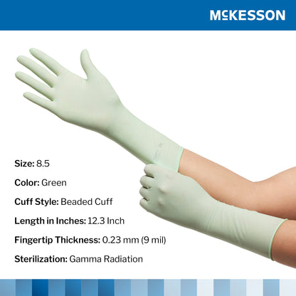 GLOVE, SURG PLYISO 8.5 STR2 SMTH CHEMO (50PR/BX 4BX/CS)