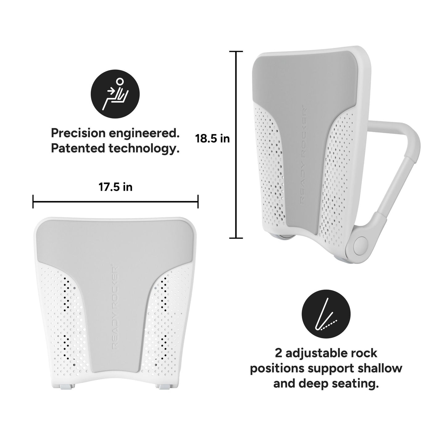 DEVICE, ROCKING READY ROCKER PORTABLE WHT (6/CS)
