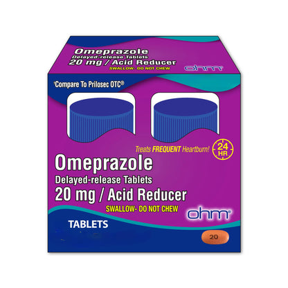 OMEPRAZOLE DR, TAB 20MG (14/BT)