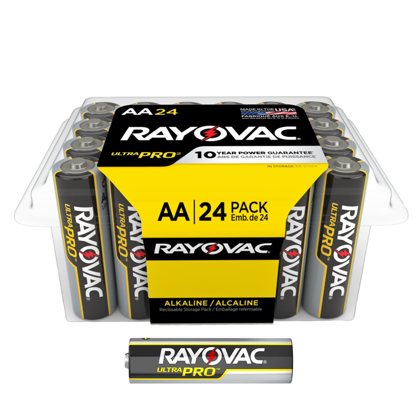 BATTERY, ALKALINE ULTRA PRO AACONTRACTOR PK (24/PK 12PK/CS)