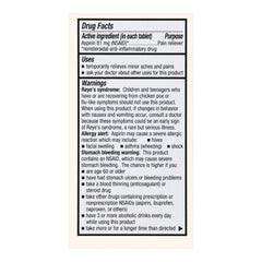 ASPIRIN EC, TAB FT SM LOW STRNTH81MG (180/BT)