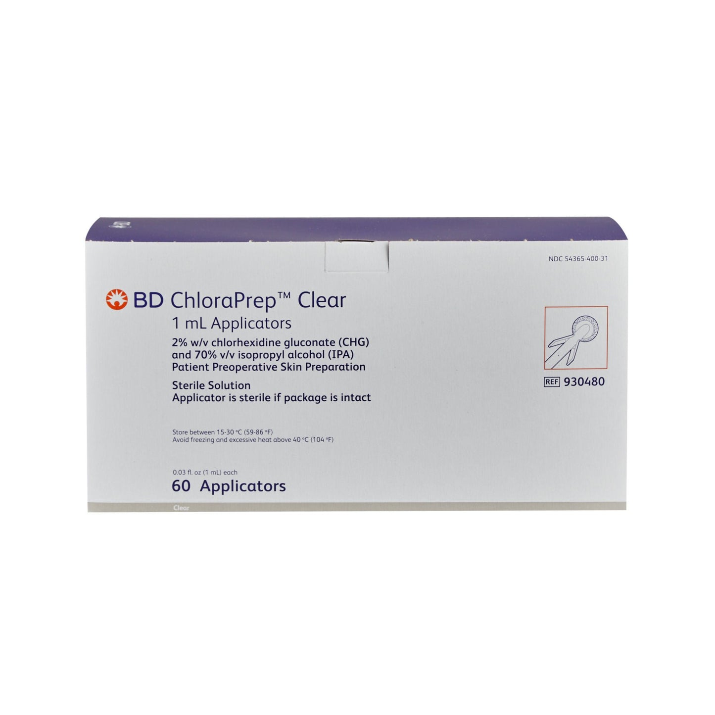 APPLICATOR, CHLORAPREP 1ML (60/CT 4CT/CS)