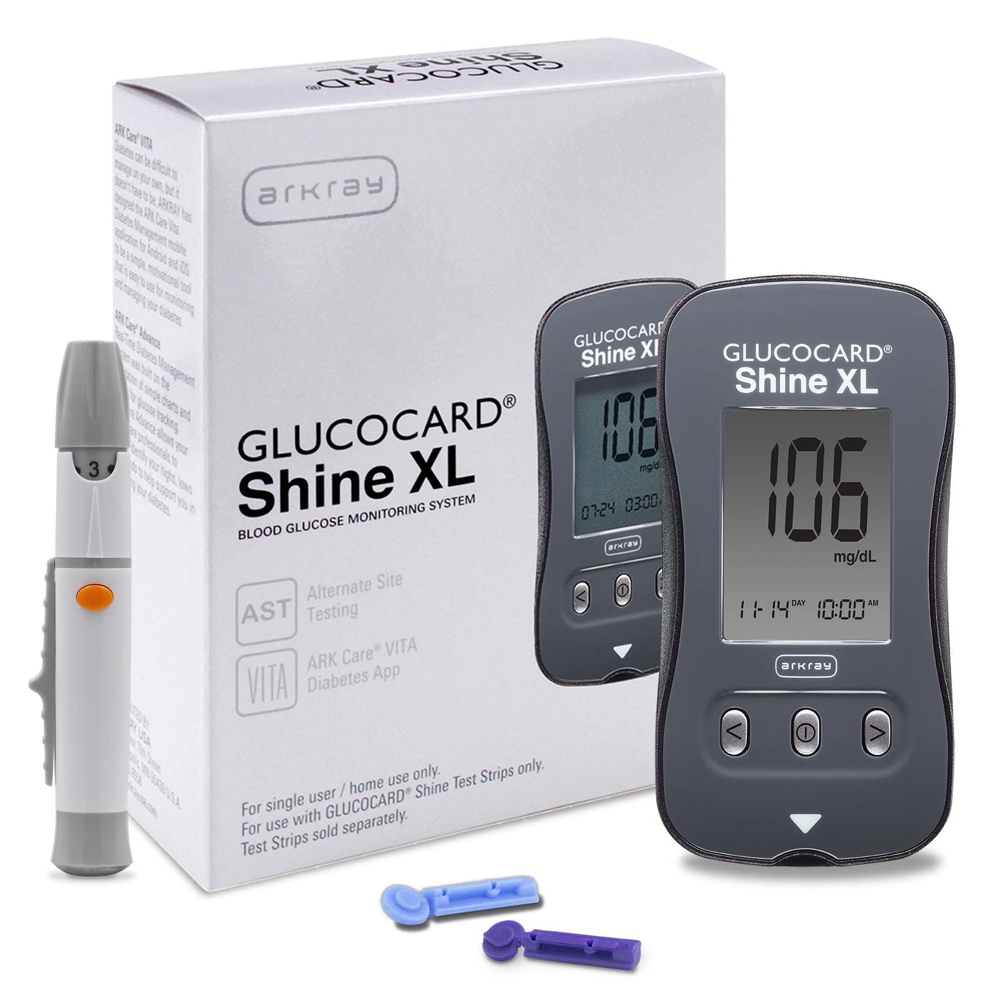 METER KIT, GLUCOCARD SHINE XL (1/BX 4BX/CS)