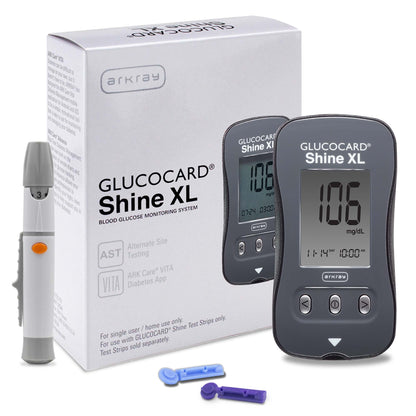 METER KIT, GLUCOCARD SHINE XL (1/BX 4BX/CS)