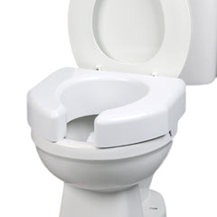 TOILET SEAT, BASIC ELEVATED OPEN FRONT