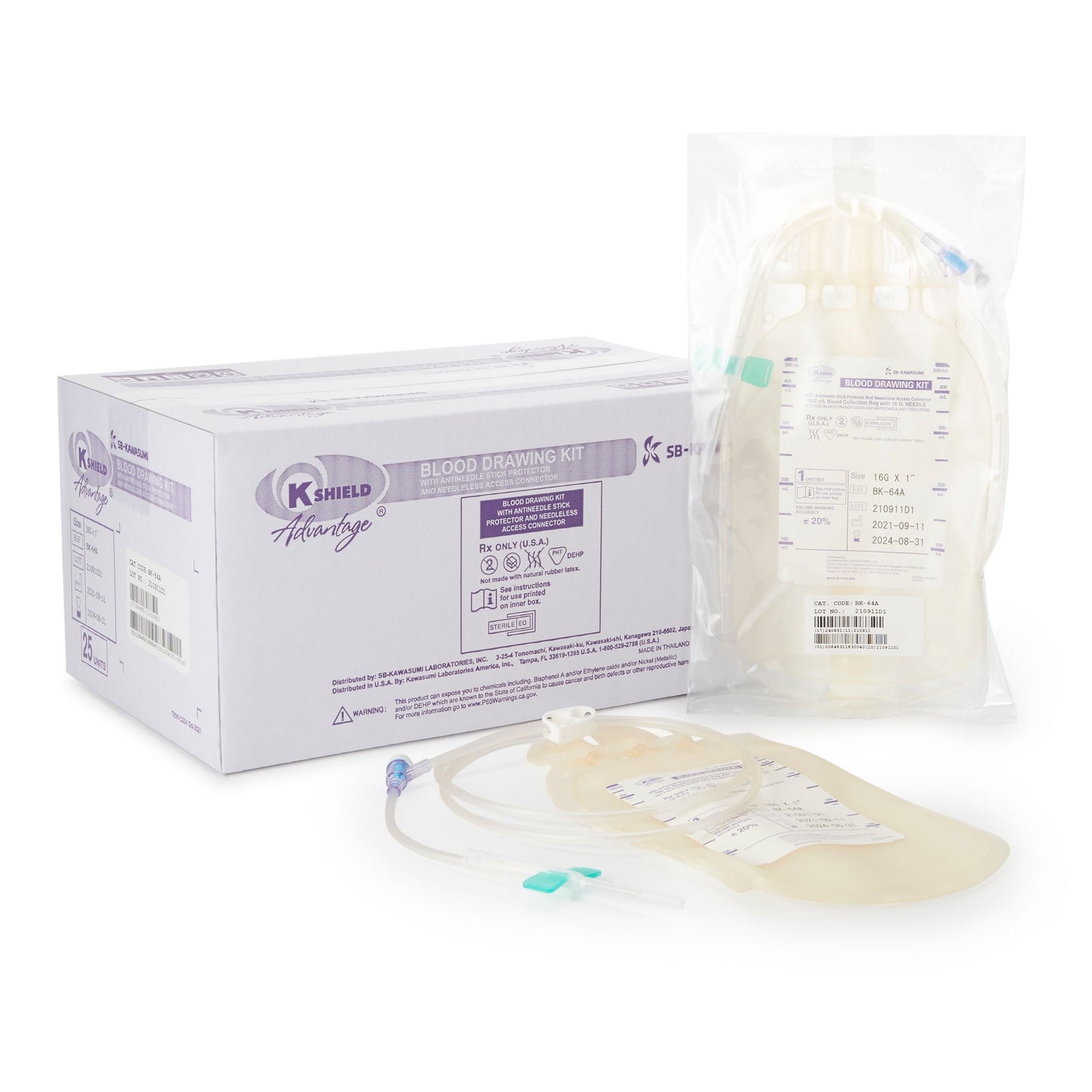 BLOOD DRAWING KIT, KSHIELD ADVANTAGE (50/CS)