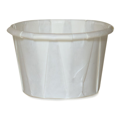 CUP, SOUFFLE PORTN TRTD PAPER WHT 1OZ (250/SL 20SL/CS)